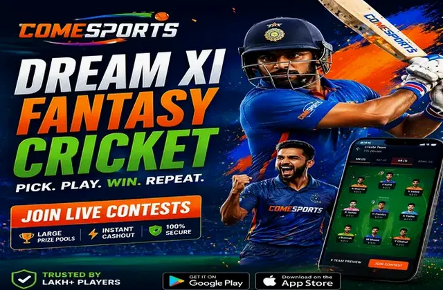 ComeWin (come win) fantasy cricket & matchday visual 1